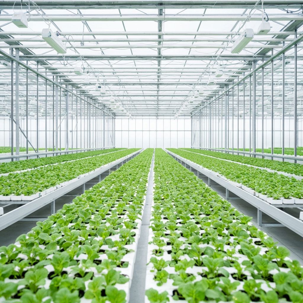 Modern computer-controlled greenhouse